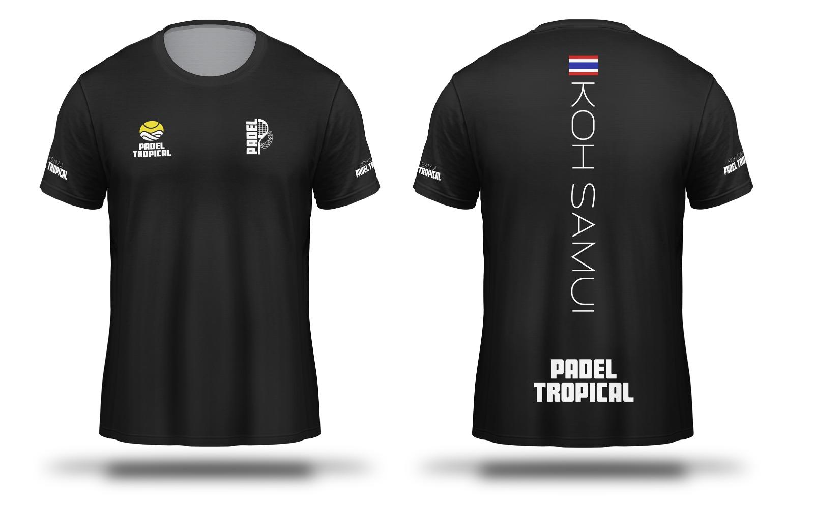 Black Court Jersey — Padel Tropical apparel
