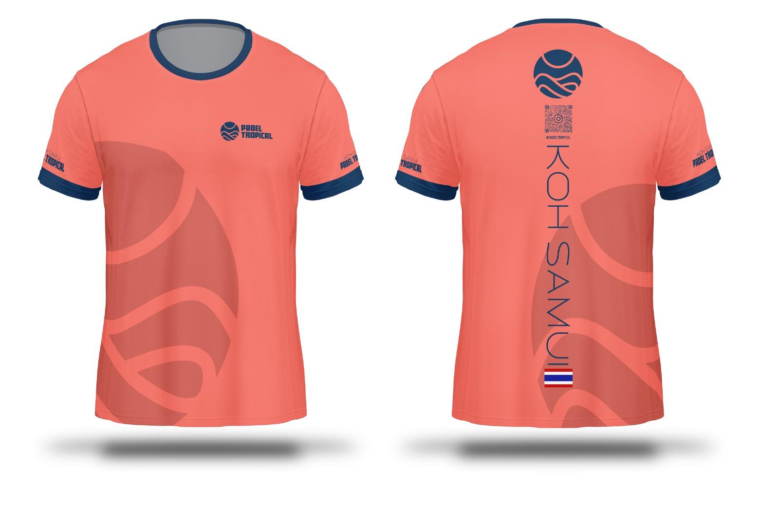 Coral Sunset Jersey — Padel Tropical apparel